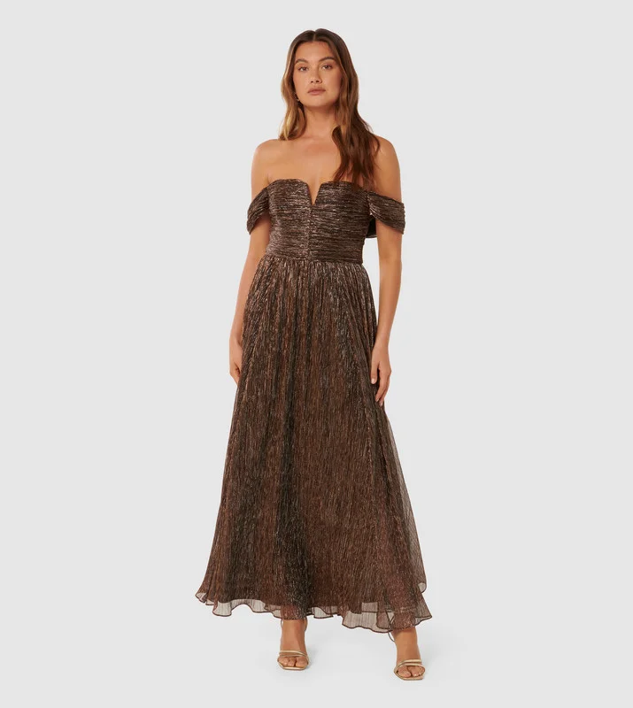 forever new RENEE Textured Off Shoulder Dress